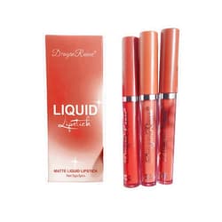 Xiahium 3 Pcs Matte Velvety Lip Gloss Set Moisturize Lip Tint Mist Nude Shades Long Lasting Highly Pigmented Liquid Lipstick Set Gifts