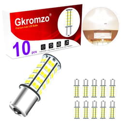 Gkromzo 10 X 1156 led bulb Extremely Bright BA15S 1003 1141 led bulb RV Interior Light bulb Camper Trailer Turn Signal Backup Reverse 12V Xenon White
