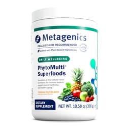 Metagenics PhytoGanix - Organic Fruit & Vegetable Superfood Powder Blend - Tropical Fruit Flavor - 29 Servings - 10.58 Oz