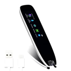 HURRISE Smart Voice Translator Pen,Translation Scanning Pen for Students, Dyslexia,13 Language Translating Device,White International Edition Translation Scanning Pen