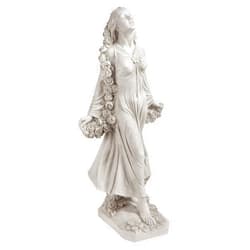Design Toscano KY47018 Flora Divine Patroness of Gardens Roman Statue, 14 Inches Wide, 14 Inches Deep, 31 Inches High, Antique Stone Finish