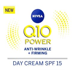 Nivea Q10 Plus Spf 15 Anti-Wrinkle Face Day Cream, 50 Ml, Pack Of 3