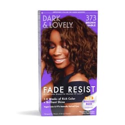 SoftSheen-Carson Dark and Lovely Fade Resist Rich Conditioning Hair Color, Permanent Hair Color, Up To 100 percent Gray Coverage, Brilliant Shine with Argan Oil and Vitamin E, Brown Sable