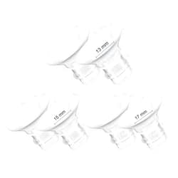 Gowing Flange Inserts 13/15/17mm 6PCS Compatible with 24mm Breast Pump Flange/Shield, Momcozy S12 Pro/S9 Pro/S12/S9, TSRETE/MomMed/Kmaier Breast Pump Replacement Parts/Accessories