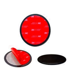 Navitech 80mm (Twin Pack) Circular Adhesive Universal Dash Disc Compatible with The Use with Windscreen Suction Cups Compatible with The Foxcesd A4