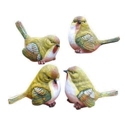 Phnam garden Statue Bird Animal Garden Statue 4Pcs Interesting Sculpture Decoration Decoration Best Indoor and Outdoor Statue Garden Statue