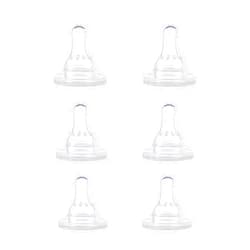 Gerber First Essential Silicone Nipples, Fast Flow, 6 Count (Pack of 1)