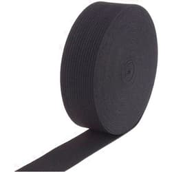 I.U.O.T Thick Elastic Flat Bands for Sewing | Wide Elastic | DIY, Arts and Crafts, Waistband and Haberdashery (Black 2 inch 6 Yards)