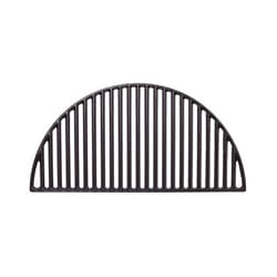 Kamado Joe Durable Half-Moon Cast Iron Cooking Grate with Grill Grate Lifter for Big Joe 24-inch Charcoal Grill and Smokers, Free Standing, in Black, Model BJ-HCICG