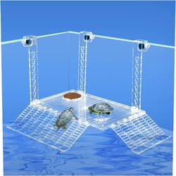 Wedoelsim Acrylic Turtle Dock Basking Platform for Aquatic Turtles, No Screwdriver Required Effortless and Sturdy，Innovative Turtle Tank Fixture for Safety, Durability (12 Inch)