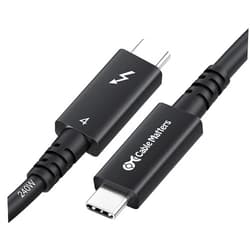 Cable Matters [Intel Certified] 40Gbps Active Thunderbolt 4 Cable 6.6 ft with 240W Charging and 8K Video - Fully Compatible with USB C/USB-C, USB 4 / USB4, and Thunderbolt 3