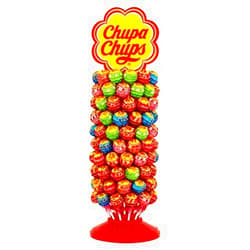 Chupa Chups Lollipops Display with 120 Assorted Lollipops