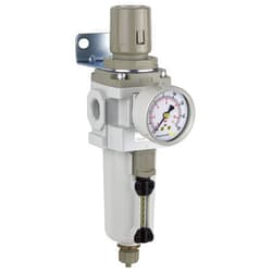 PneumaticPlus SAW400-N04BG-MEP Compressed Air Filter Regulator Piggyback Combo 1/2