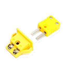 SeaISee K-Type Panel Mount Thermocouple Miniature Socket and Plug Connector(Yellow)