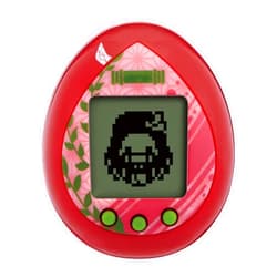 BANDAI Kimetsu Tamagotchi Yuraku Hen Burst Color - Preloaded Electronic Game - Tamagotchi - Demon Slayer - Red