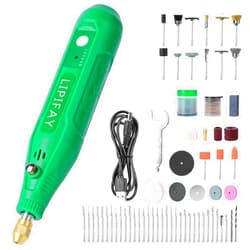 LIPIFAY Cordless Rotary Tool Kit, Engraving Pen Tool Kit, Multi-Functional USB Electric Corded Micro Engraver Etching Pen DIY Hand Jewelry Glass Carved Wood Electric Drill Set