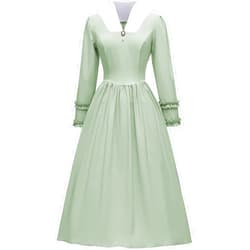 Abaowedding Colonial Dress for Women Pioneer Costume Dress Modest Prairie Colonial Dress