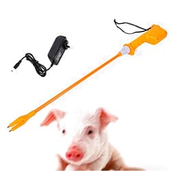 DNYSYSJ Cattle Prod Livestock Animal Prod Hot Shock Electric Rechargeable Hand Prod Shock Farm Pig Cattle Prod Safety Shock Prodder with Battery (32cm/55cm/65cm/82cm)