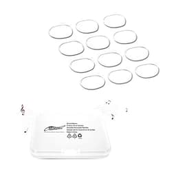 Makanu Drum Gel, 12 Pcs Clear Drum Dampener, Drum Damper Gel Pads, Non-toxic Soft Drum Sound Dampening, Tone Control for Your Drum Head