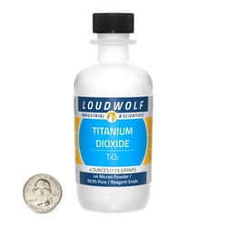 Loudwolf Titanium Dioxide/Fine Powder / 4 Ounces / 99.9% Pure