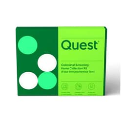 Quest Diagnostics Colorectal Screening from Quest® - home collection kit - fecal immunochemical test (FIT) - recommended for adults 45+