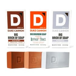 Duke Cannon Supply Co. Large Bar Soap Bundle - Men's Soap with Masculine Scent - Triple Milled - All Skin Types - Bourbon, Gun Smoke & Old Glory - 10 oz (3 Pack)