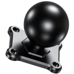 BRCOVAN 1.5'' Ball Mount Base with Aluminum Alloy 4-Hole AMPS Square Plate, Compatible with RAM Mounts C Size 1.5 Inch Ball Double Socket Arm