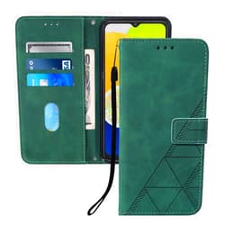 Asdsinfor Case for Motorola Moto Edge 2024 5G, PU Leather Wallet Case with Credit Cards Holder Kickstand Magnetic Closure Shockproof Flip Folio Protection Cover for Moto Edge 2024 5G Dark Green YBS