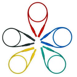 AST Labs Test Lead Extension Cable Banana Plug 4 mm Straight-Straight (36 inch Male-Female, Black, Red, Green, Yellow, Blue)