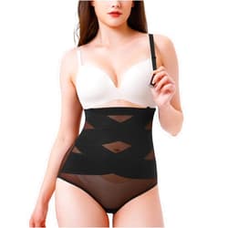 HAENPISY 2 in 1 Butt Lifter Panties Women High Waist Tummy Control Body Shaper Waist Cincher Panty Girdle Underwear