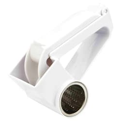 Home Basics Classic Rotary Cheese Grater, White