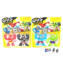 Gosu Toys Heroes of Goo JIT Zu Minis Versus Pack (Goo Power Blazagon vs Shredz and Tyro vs Goo Power Rock Jaw) with 2 Gosutoys Stickers