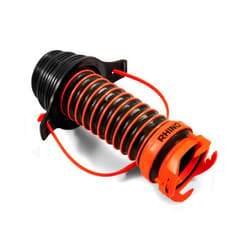 Camco 39319 Flexible 3-in-1 Sewer Hose Seal with RhinoExtreme Hose and Handle- Flexible Fitting Makes Connection to a Sewer Inlet Simple and Less Hands On!, Black, Standard