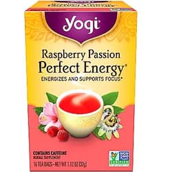 Yogi Tea - Raspberry Passion Perfect Energy - 4 Pack, 64 Tea Bags