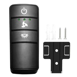 Onisamt 3 Speeds Ceiling Fan Remote Control for Hampton Bay, Works with Home Decorators Collection Hampton Bay, Replcement for TX028C-S, TX028C-L, Light Dimmer, 5 DIP Switches & Learn (Remote ONLY)