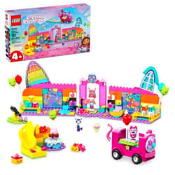 LEGO Gabby’s Dollhouse Gabby’s Party Room Disco Playset for Kids, DJ Entertainment Toy with Slide, Pink Car, and Animal Figures, Creative Role Play for Girls and Boys Ages 4 and Up, 10797