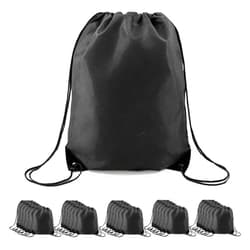 BeeGreen Drawstring Backpack Bags 20|30|50 Packs Reflective String Bags for Gym Sport Trip Cinch Sack DIY for Women Men
