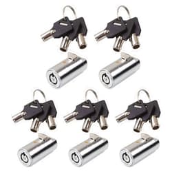ABuff Candy Machine Key, High Security Vending Machine Lock and Key (Keyed Alike), 5-Pack Soda Machinee Locks Pick Tubular Lock Pick for Coke Machine, Pepsi Machine, Snack Machine