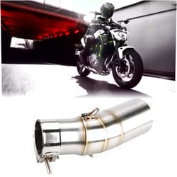 GOTOTOP Motorcycle muffler pipe joint, stainless steel middle pipe connecting pipe, sliding sleeve middle pipe adapter connector for NINJIA 400 18-19