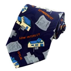 Steven Harris Mortgage Real Estate Men's Necktie