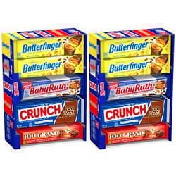 Butterfinger & Co. Chocolate-y Candy Bars, Bulk Full Size Variety Pack with Butterfinger, Crunch, Baby Ruth & 100 Grand Bars, Great for Holiday Stocking Stuffers, 20 Count (Pack of 2) 20 Count 40 Piece Set