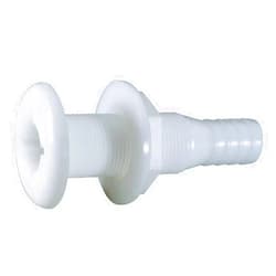 Attwood 3896-3 3/4 in. Thru-Hull Connector, White