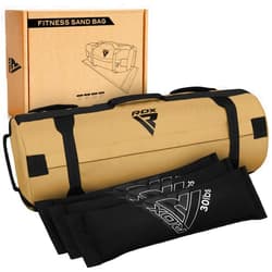 RDX Sandbag for Fitness Weights Training, Unfilled Power Bags with Handles, 5-200 LBs Adjustable Weighted Slam Bag for Strength Powerlifting Running Heavy Workout Home Gym Exercise, Sold AS UNFILLED