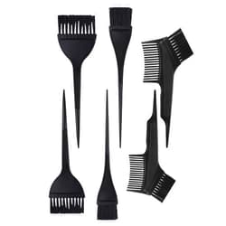 Hufopik Hair Dye Color Brush Set, 6-Piece Color Brush Tool Mixing Kit Tint Comb for Hair Tinting, Dyeing, and Coloring Application