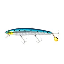 Calissa Offshore Tackle 110mm and 140mm California Inshore Fishing - Special Jerkbait Crankbait Surf Flash Fishing Salt Pro Lure Minnow Zebra MS Metallic Sardine Glow