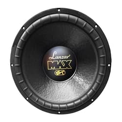 Lanzar 15in Car Subwoofer Speaker - Black Non-Pressed Paper Cone, Stamped Steel Basket, Dual 4 Ohm Impedance, 1200 Watt Power and Rubber Suspension for Vehicle Audio Stereo Sound System - MAX15D