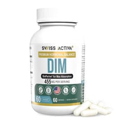 Swiss Activa+ DIM Supplement New Formula- Hormone Balance for Women and Men - Supports Hormonal Acne and Menopause Symptoms - Estrogen Supplement for Women - Supports Estrogen Metabolism for Men