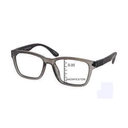 ProEyes Nuclear, Progressive Blue Cut Reading Glasses, Wood Like Arms, 0 Power on Top Lens, Anti-Reflective