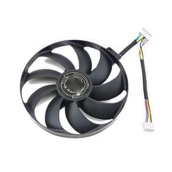 CCVA T129215SU 7Pin GPU Card Cooler Fans for ASUS ROG Strix-GeForce RTX 2060 2080 2080 Ti or RX 5600 XT RX 5700XT Fan (6 Pin)