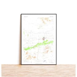 MG Global Wrapped Gift | Historical Poster of Buckeye 1958 Gila River Palo Verde Arizona 314427 | 11x17 12x18 16x24 24x36 Unframed Print Wall Art | Vintage Antique Rustic Home Office Decor